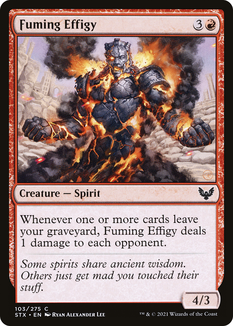 Fuming Effigy (STX-103)  - Strixhaven: School of Mages