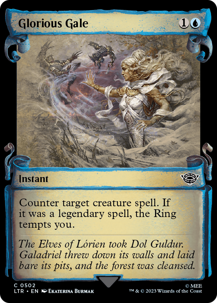 Glorious Gale (Showcase Scrolls) (LTR-502)  Foil - The Lord of the Rings: Tales of Middle-earth: (Showcase)