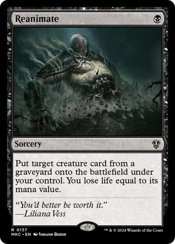 Reanimate (MKC-137)  - Murders at Karlov Manor Commander