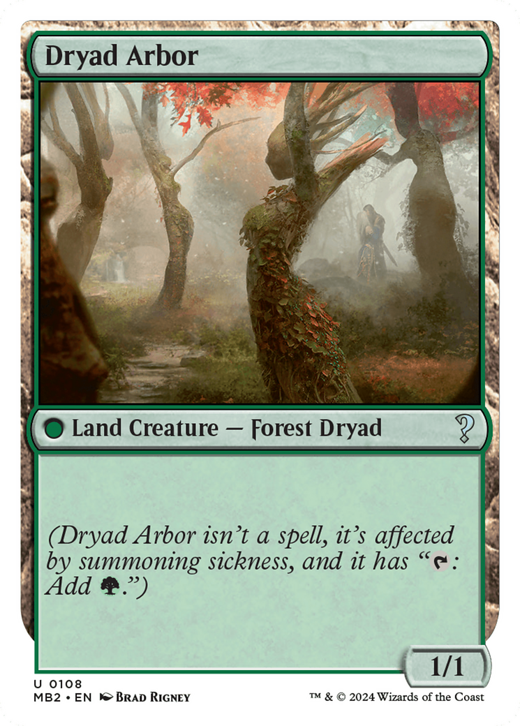 Dryad Arbor (White Border) (MB2-108)  - Mystery Booster 2