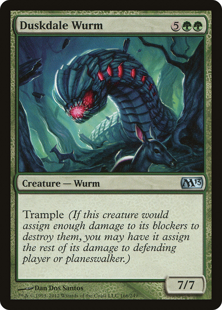 Duskdale Wurm (M13-166)  - Magic 2013
