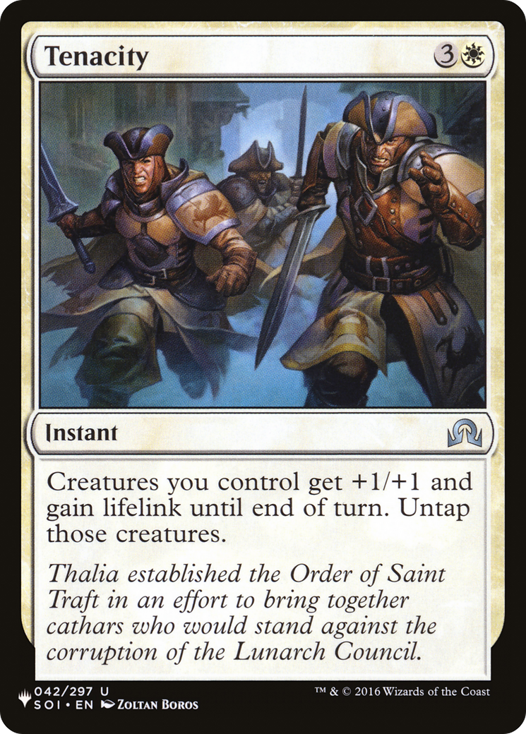 Tenacity (LIST-SOI-42)  - The List