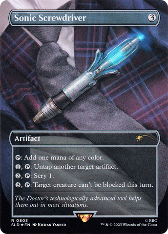 Sonic Screwdriver (SLD-803)  Foil - Secret Lair Drop (Borderless)