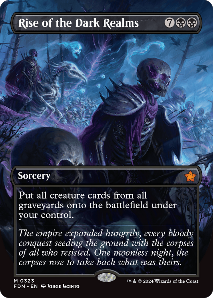 Rise of the Dark Realms (FDN-323)  Foil - Foundations (Borderless)