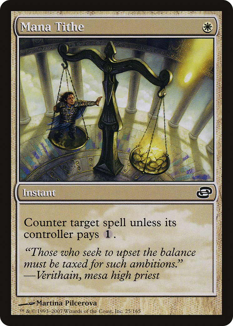 Mana Tithe (PLC-025)  Foil - Planar Chaos: (colorshifted)