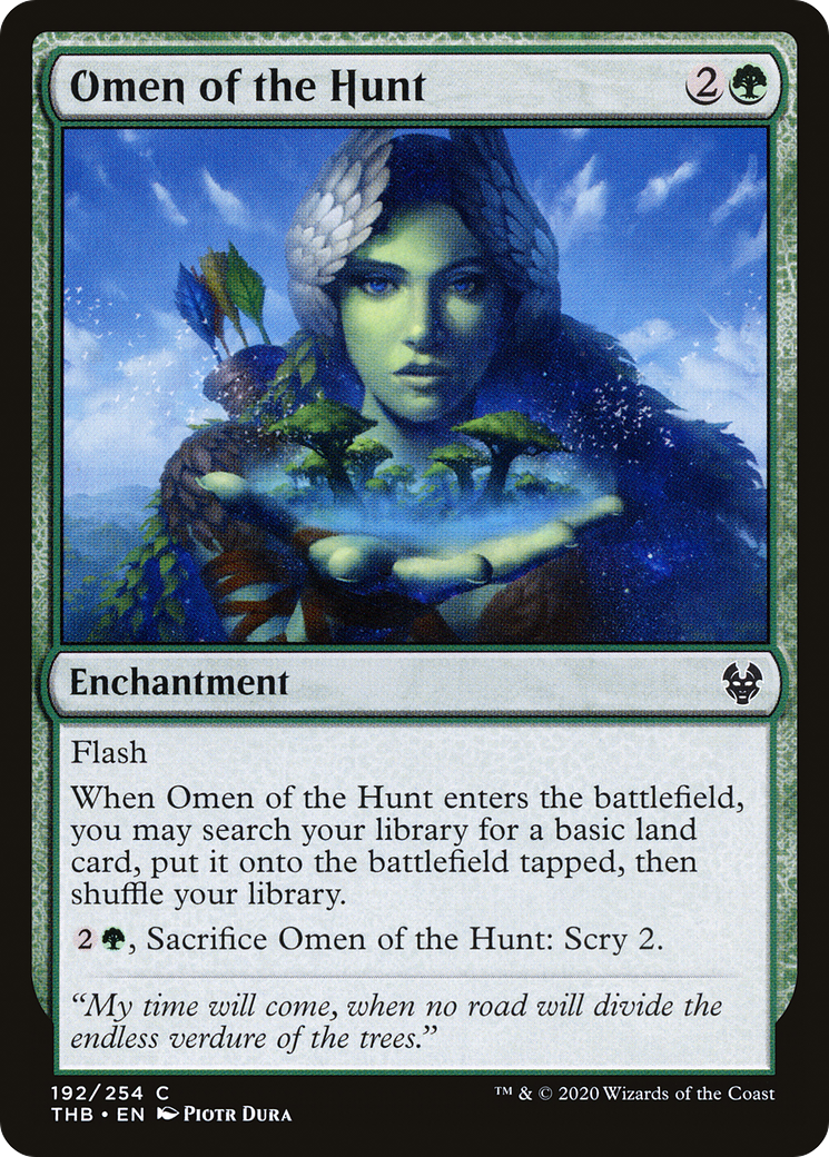 Omen of the Hunt (THB-192)  Foil - Theros Beyond Death