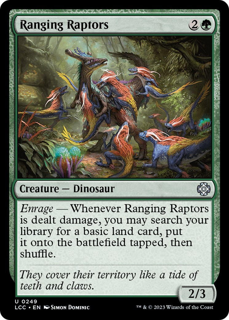 Ranging Raptors (LCC-249)  - The Lost Caverns of Ixalan Commander