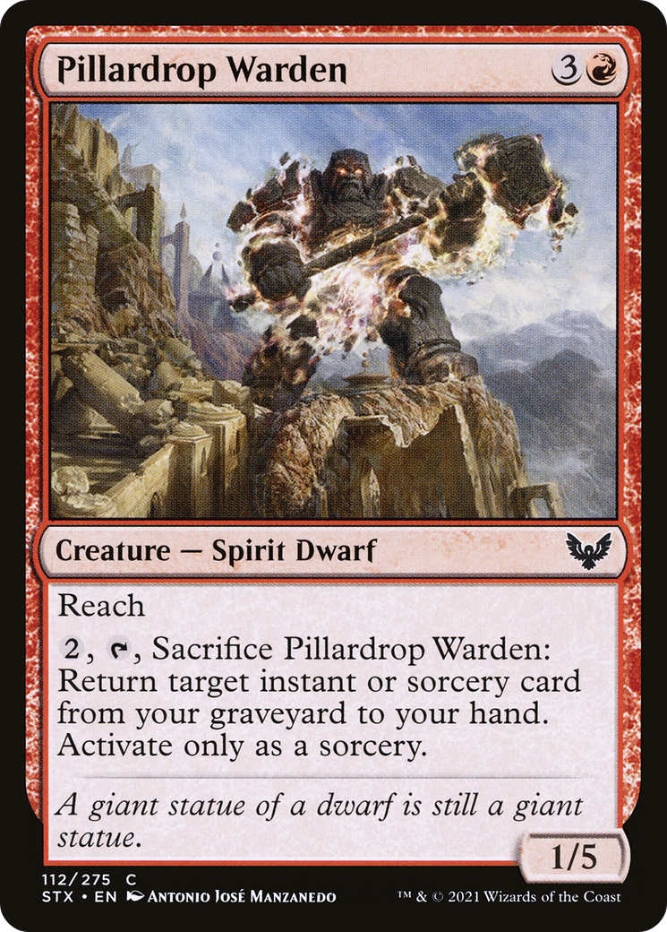 Pillardrop Warden (STX-112)  Foil - Strixhaven: School of Mages
