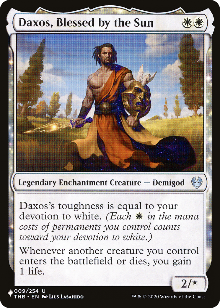 Daxos, Blessed by the Sun (LIST-THB-9)  - The List: (enchantment)