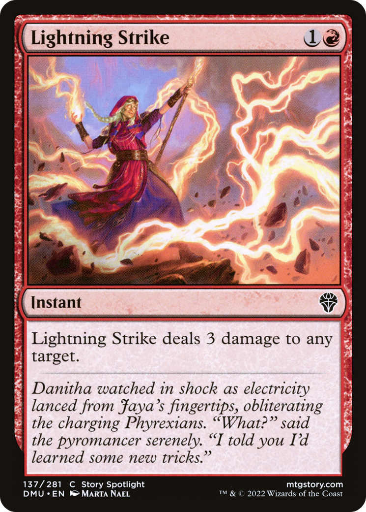 Lightning Strike (DMU-137)  Foil - Dominaria United