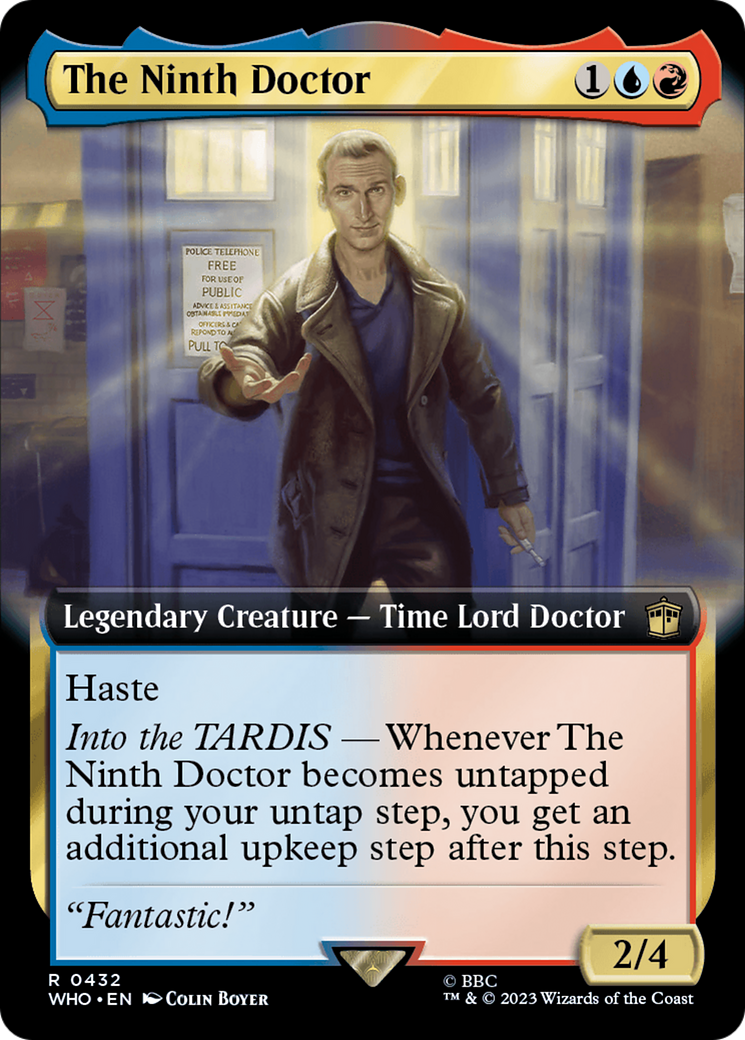 The Ninth Doctor (Extended Art) (WHO-432)  Foil - Doctor Who: (Extended Art)