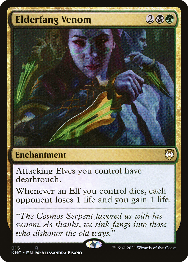 Elderfang Venom (KHC-015)  - Kaldheim Commander