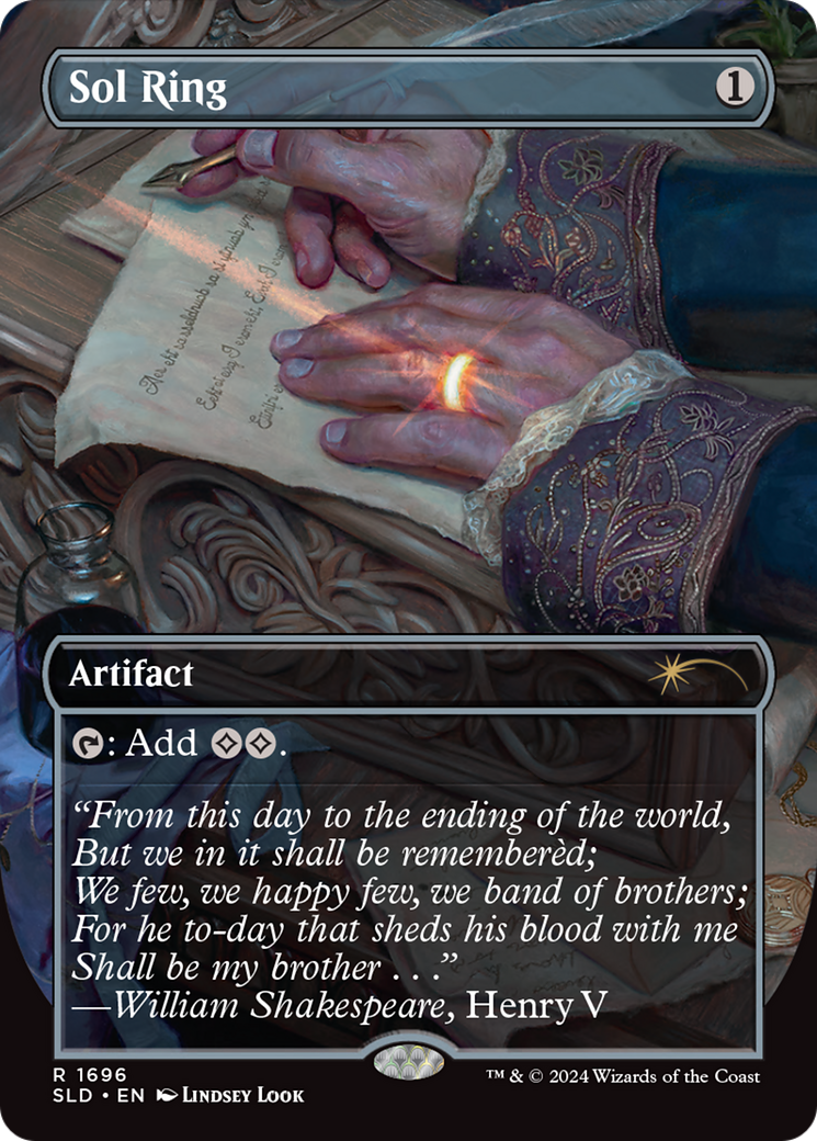 Sol Ring (1696) (SLD-1696)  - Secret Lair Drop (Borderless)