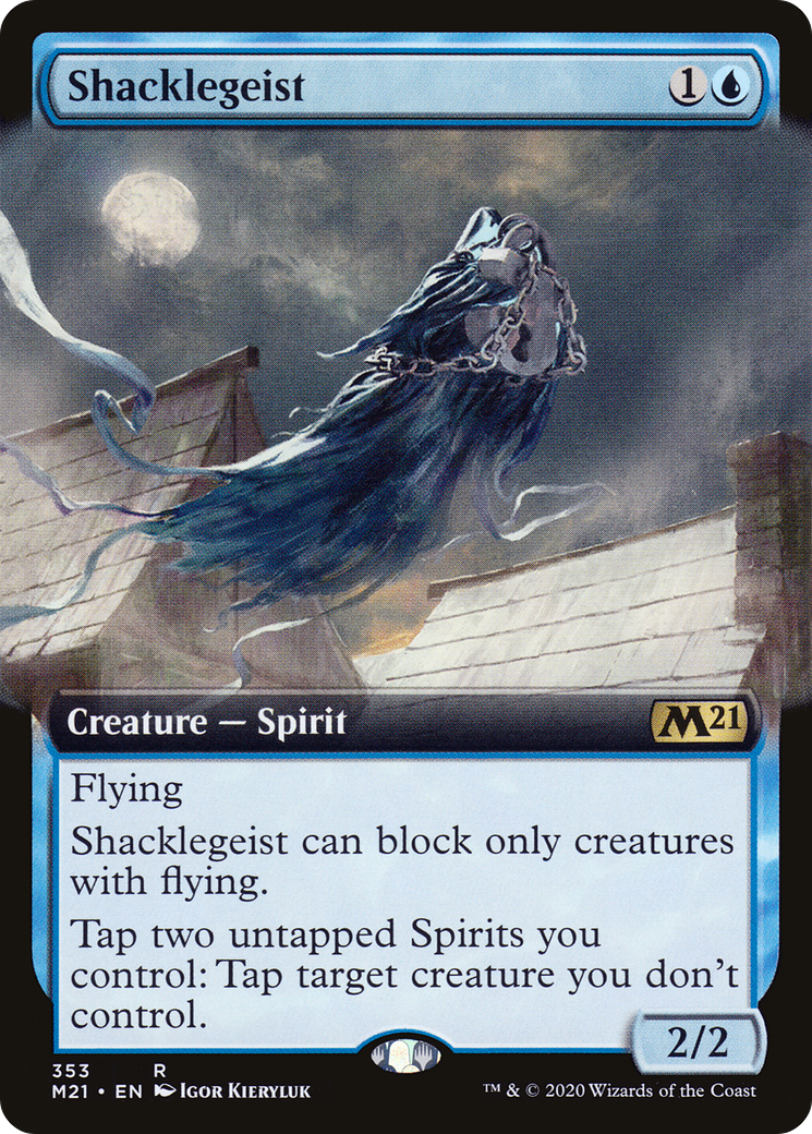 Shacklegeist (Extended Art) (M21-353)  - Core Set 2021: (Extended Art)