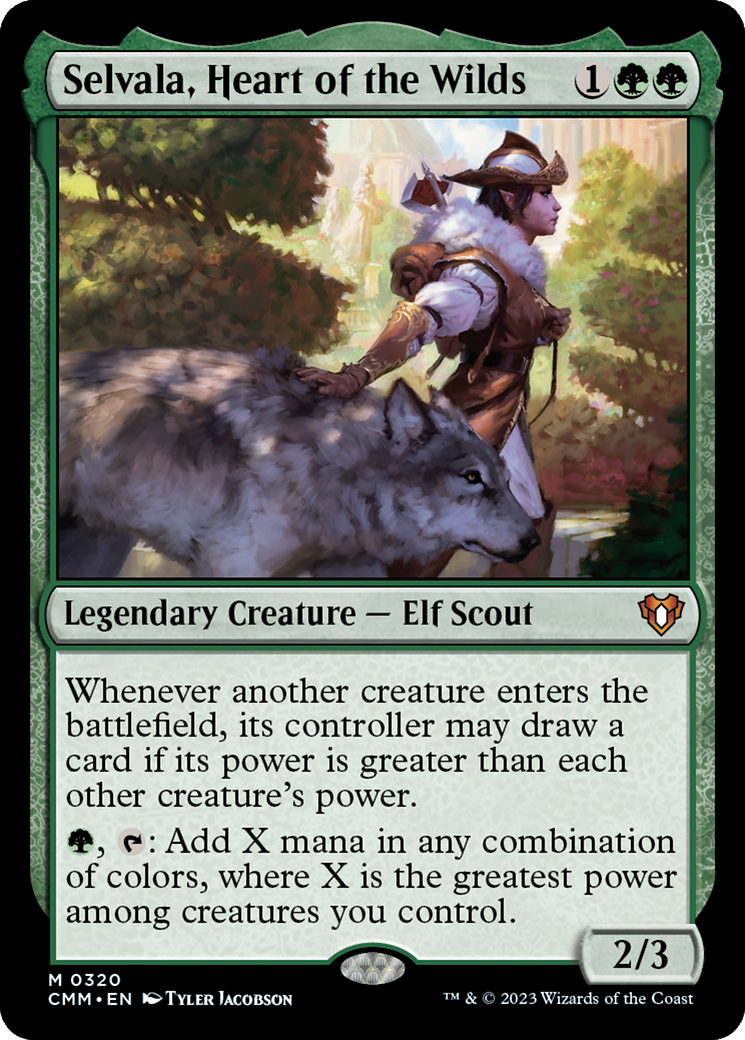 Selvala, Heart of the Wilds (CMM-320)  - Commander Masters