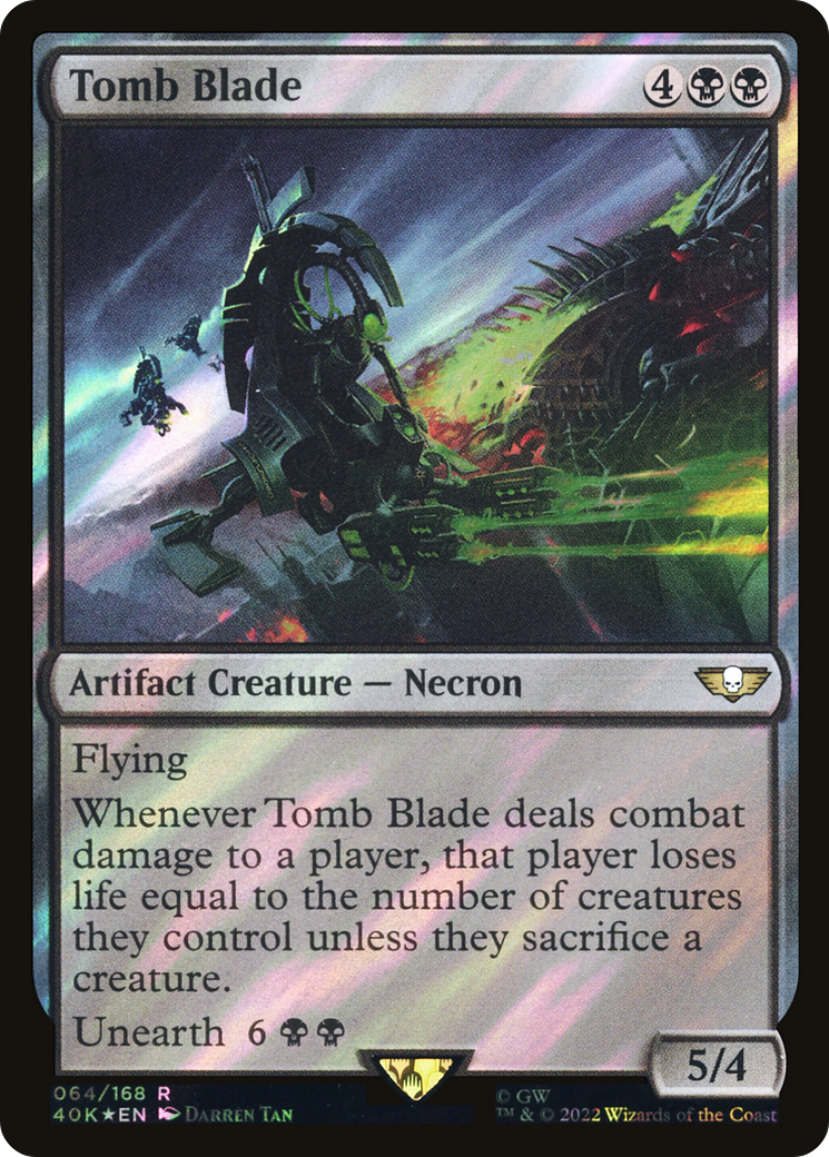 Tomb Blade (Surge Foil) (40K-064)  Foil - Warhammer 40,000 Commander