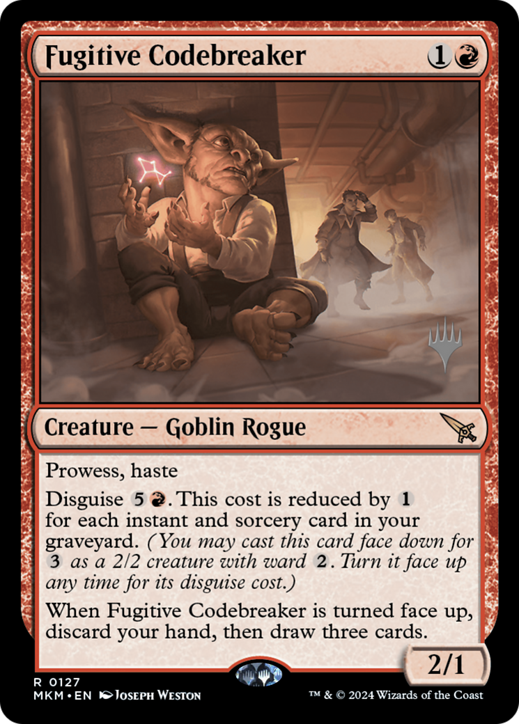 Fugitive Codebreaker (PPMKM-127)  Foil - Murders at Karlov Manor Promos