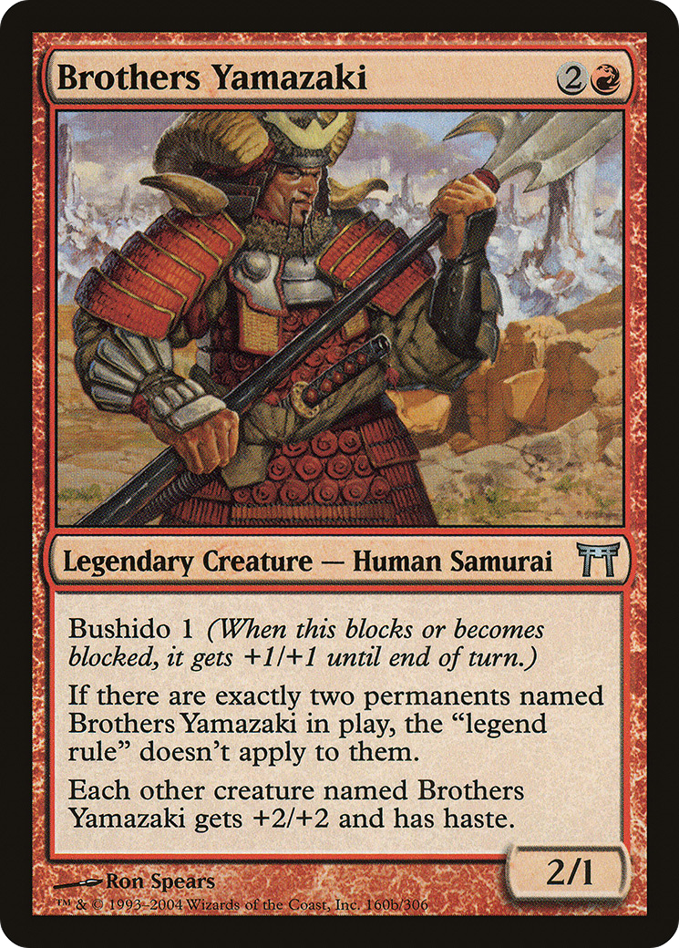 Brothers Yamazaki (160b Pike) (CHK-160B)  Foil - Champions of Kamigawa