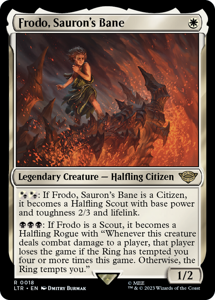 Frodo, Sauron's Bane (LTR-018)  Foil - The Lord of the Rings: Tales of Middle-earth