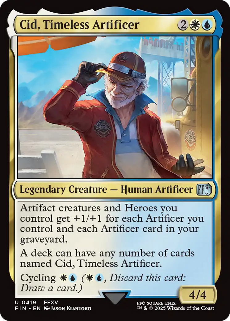 Cid, Timeless Artificer (0419) (FIN-419)  Foil - FINAL FANTASY
