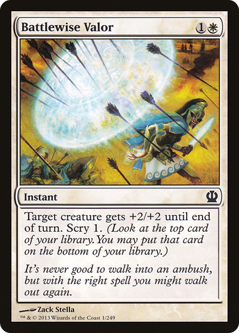 Battlewise Valor (THS-001)  - Theros