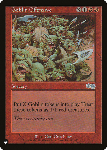 Goblin Offensive (LIST-192/350)  - The List