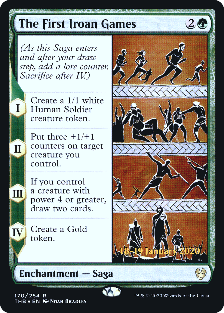 The First Iroan Games (PRE-170)  Foil - Theros Beyond Death Promos