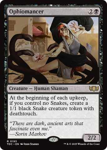 Ophiomancer (TDC-193) - Commander: Tarkir: Dragonstorm