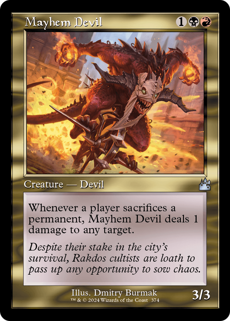 Mayhem Devil (Retro Frame) (RVR-374)  - Ravnica Remastered