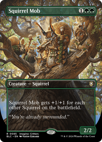 Squirrel Mob (Borderless) (BLC-085)  Foil - Bloomburrow Commander
