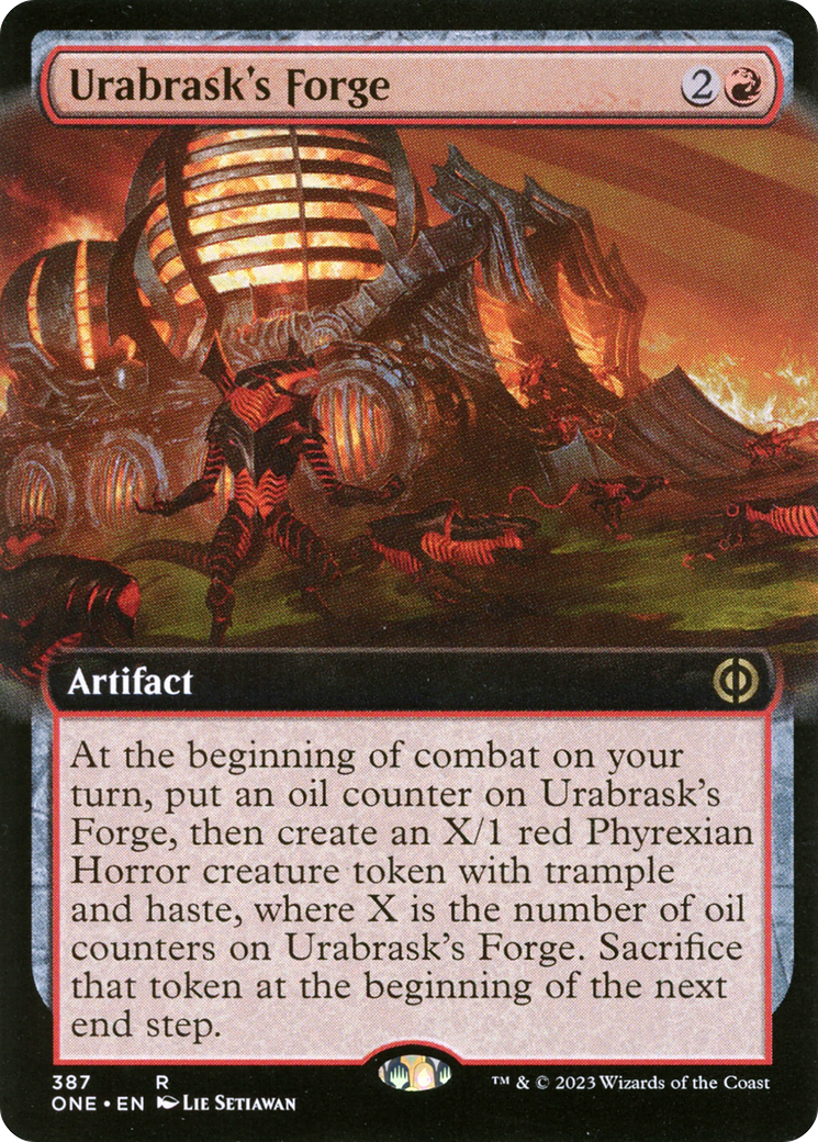 Urabrask's Forge (Extended Art) (ONE-387)  - Phyrexia: All Will Be One: (Extended Art)