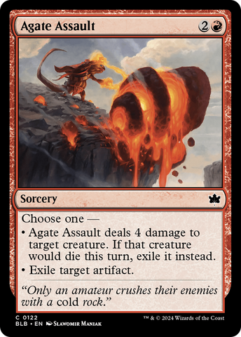 Agate Assault (BLB-122)  Foil - Bloomburrow