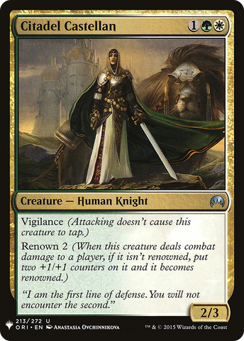 Citadel Castellan (LIST-213)  - The List