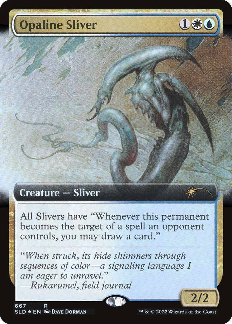 Opaline Sliver (Extended Art) (SLD-667)  Foil - Secret Lair Drop: (Extended Art)