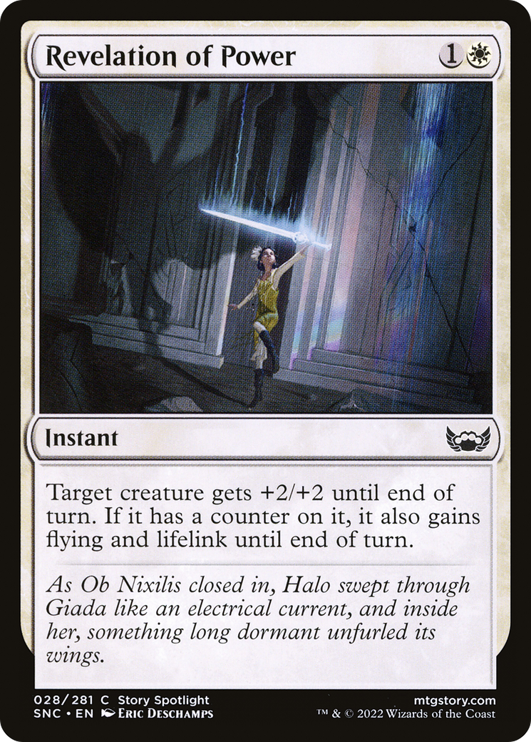 Revelation of Power (SNC-028)  Foil - Streets of New Capenna