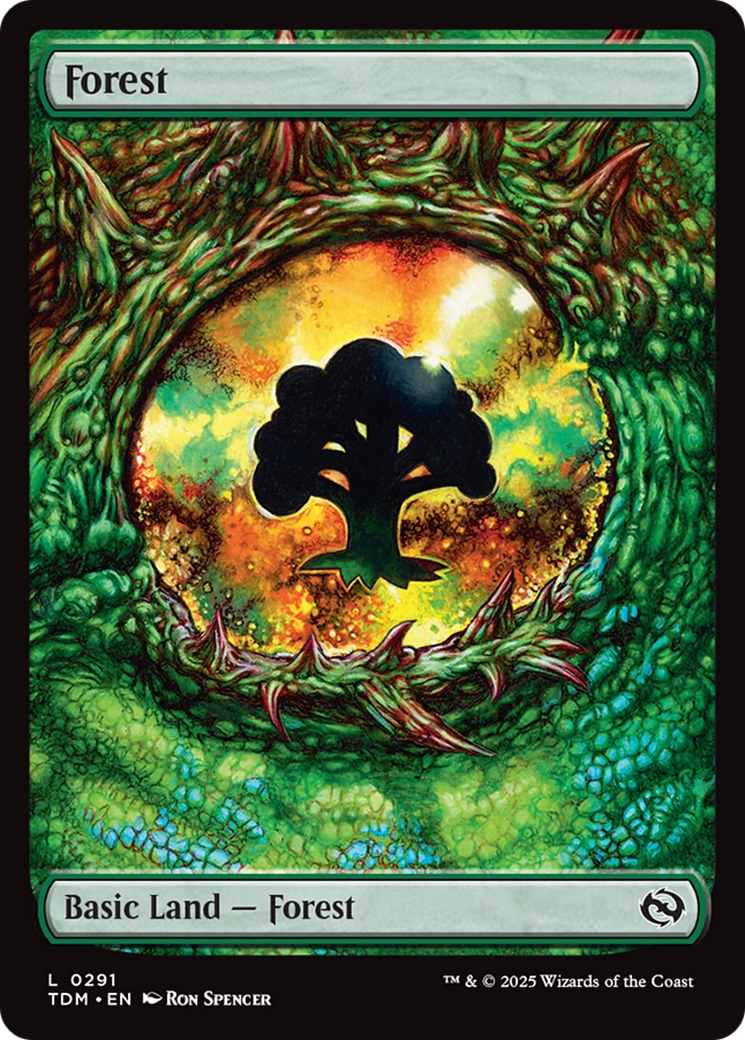 Forest (0291) (TDM-291) - Tarkir: Dragonstorm Foil