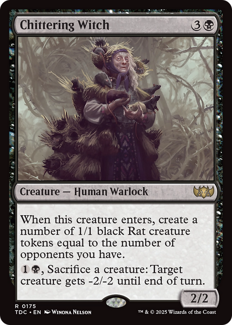 Chittering Witch (TDC-175)  - Commander: Tarkir: Dragonstorm