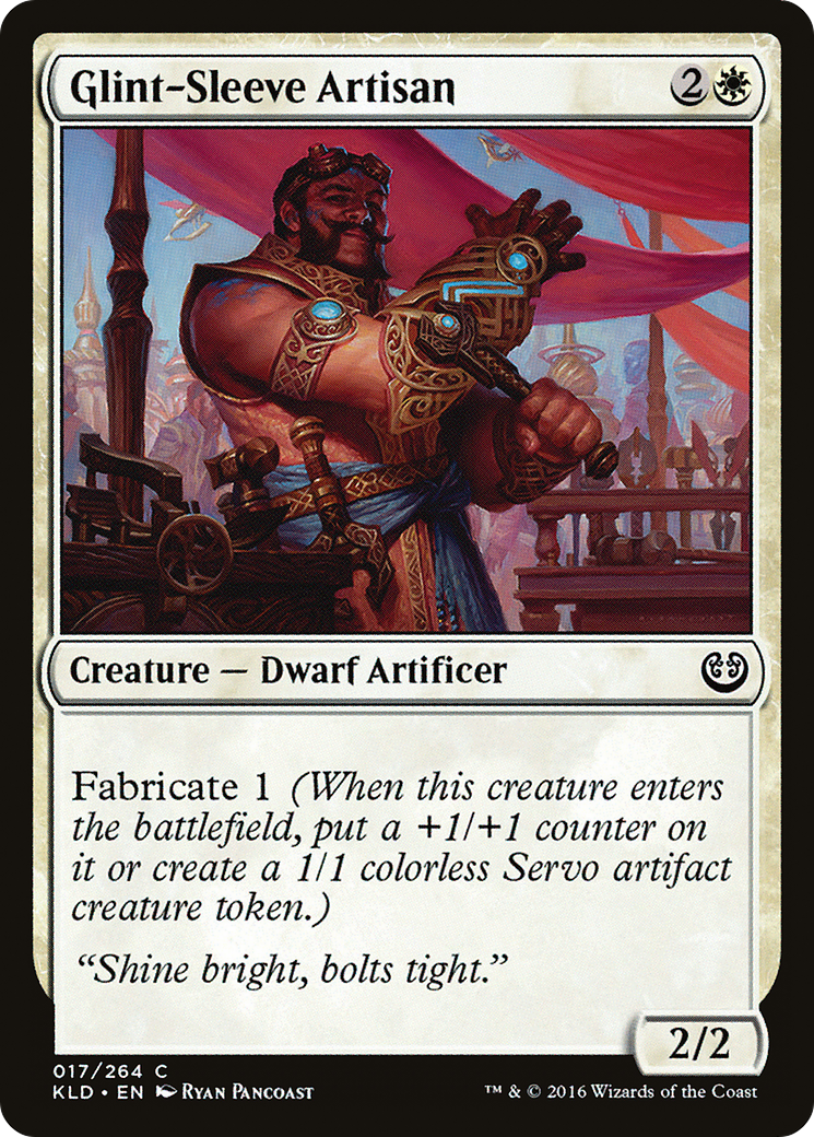 Glint-Sleeve Artisan (KLD-017)  Foil - Kaladesh