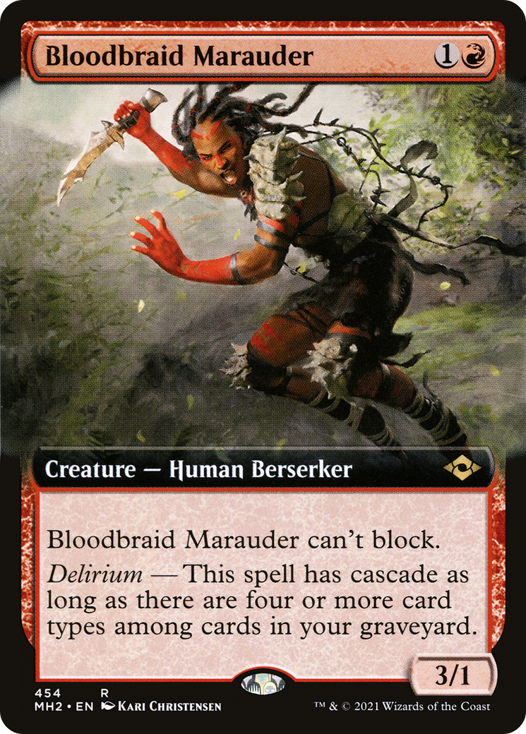 Bloodbraid Marauder (Extended Art) (MH2-454)  - Modern Horizons 2: (Extended Art)