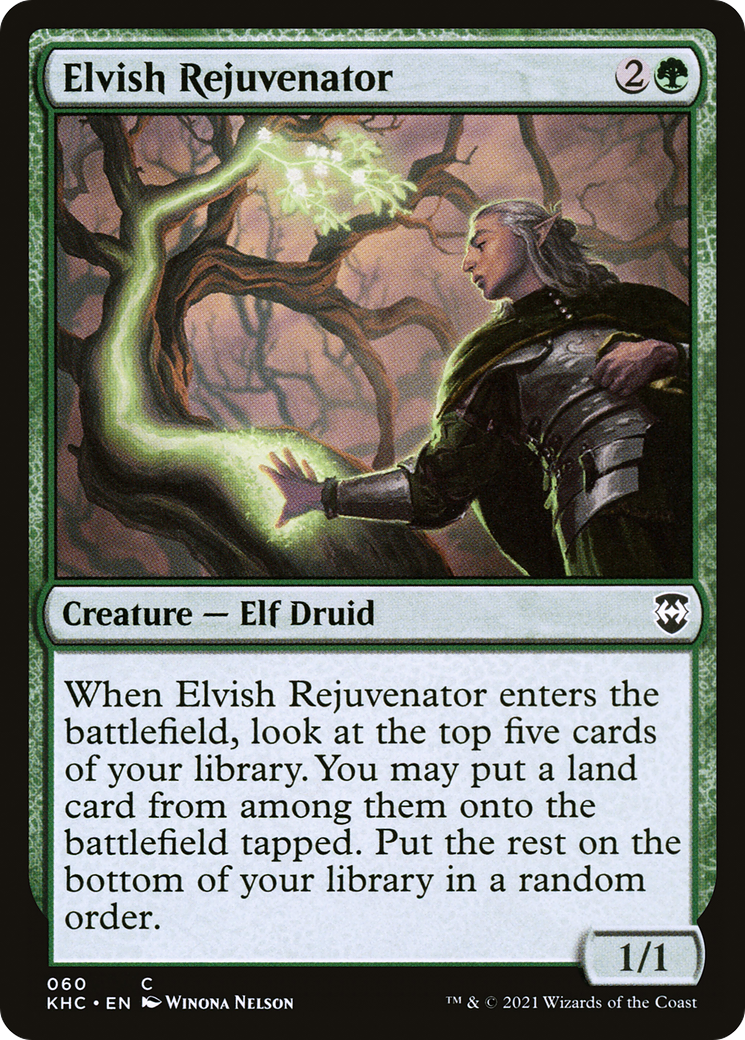 Elvish Rejuvenator (KHC-060)  - Kaldheim Commander