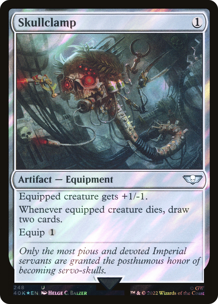 Skullclamp (Surge Foil) (40K-248)  Foil - Warhammer 40,000 Commander