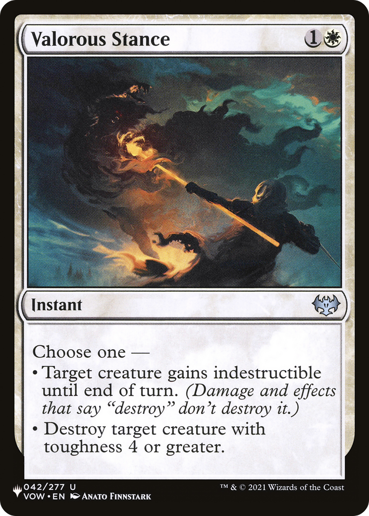 Valorous Stance (LIST-VOW-42)  - The List