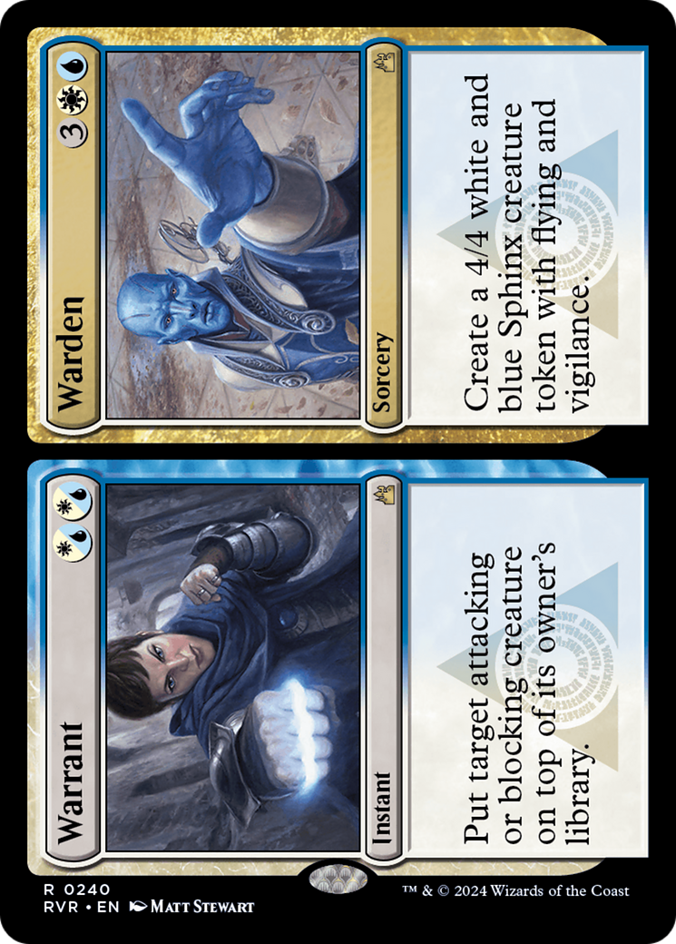 Warrant // Warden (RVR-240)  - Ravnica Remastered
