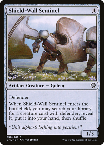 Shield-Wall Sentinel (DMU-238)  Foil - Dominaria United