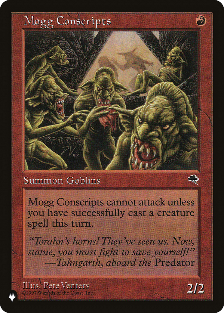 Mogg Conscripts (LIST-TMP-189)  - The List