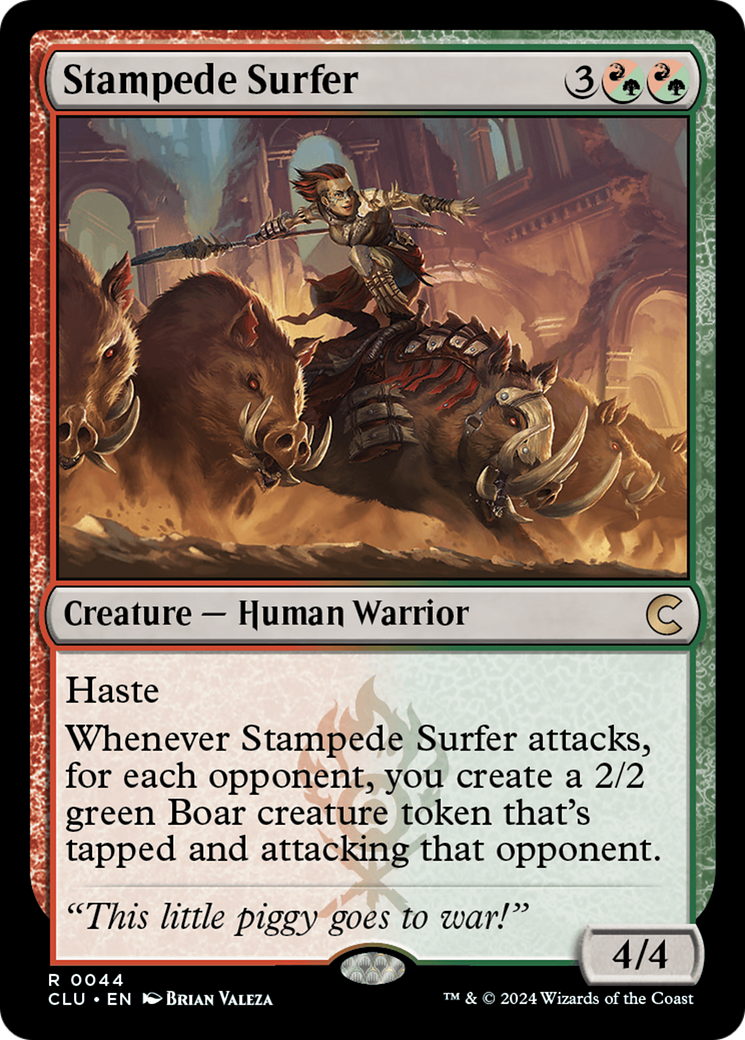 Stampede Surfer (CLU-044)  - Ravnica: Clue Edition