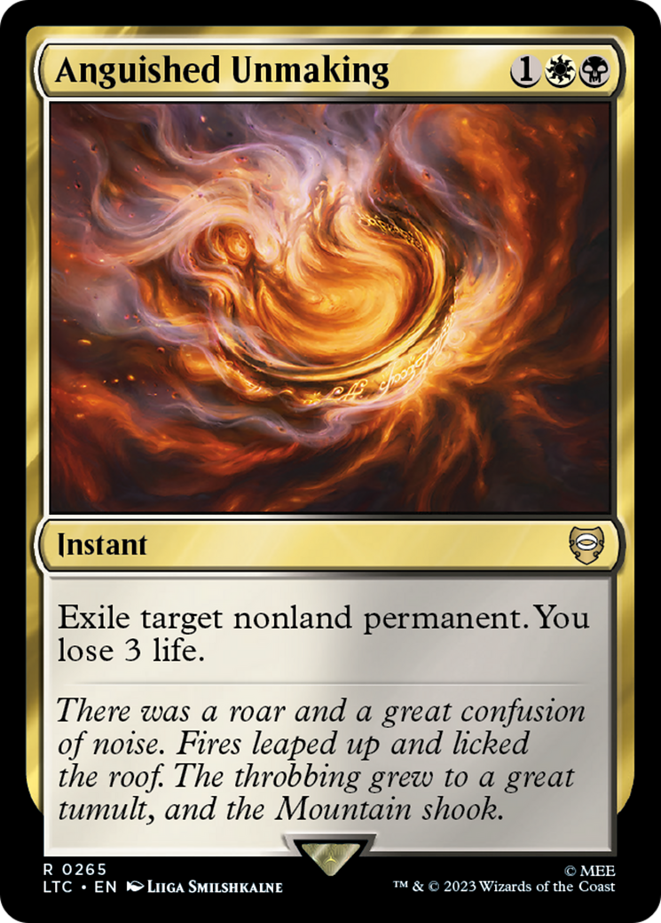 Anguished Unmaking (LTC-265)  - Tales of Middle-earth Commander