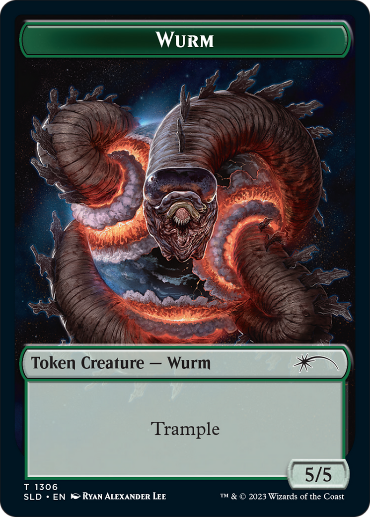 Wurm Token (SLD-1306)  Foil - Secret Lair Drop