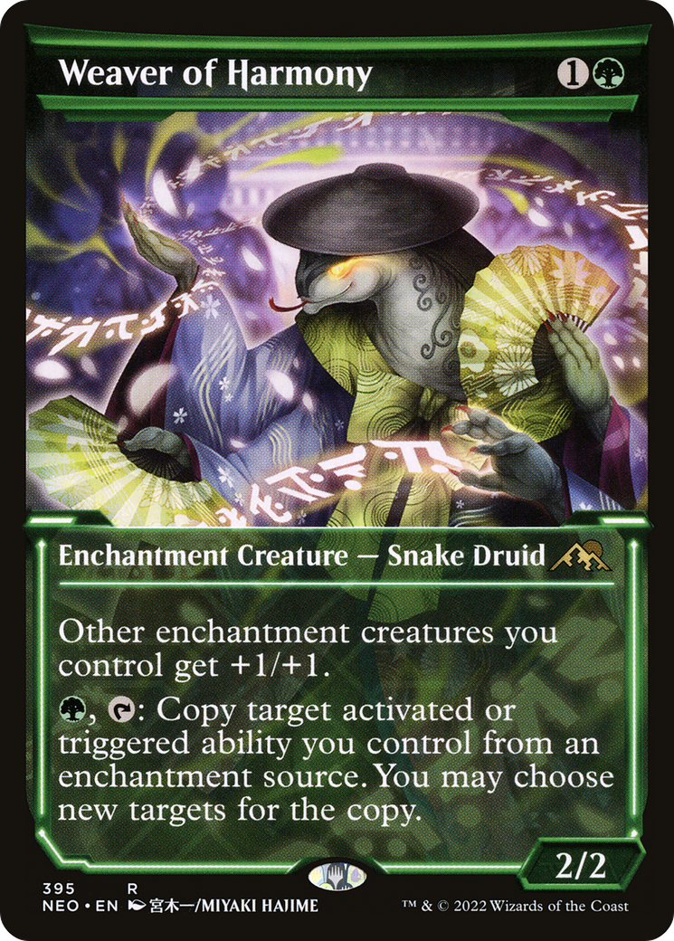 Weaver of Harmony (Showcase) (NEO-395)  - Kamigawa: Neon Dynasty: (Showcase)