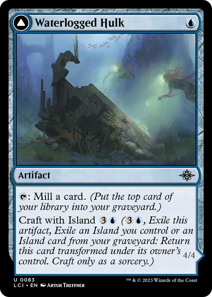 Waterlogged Hulk (LCI-083)  - The Lost Caverns of Ixalan